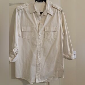 Classic Cream Button-Up Shirt